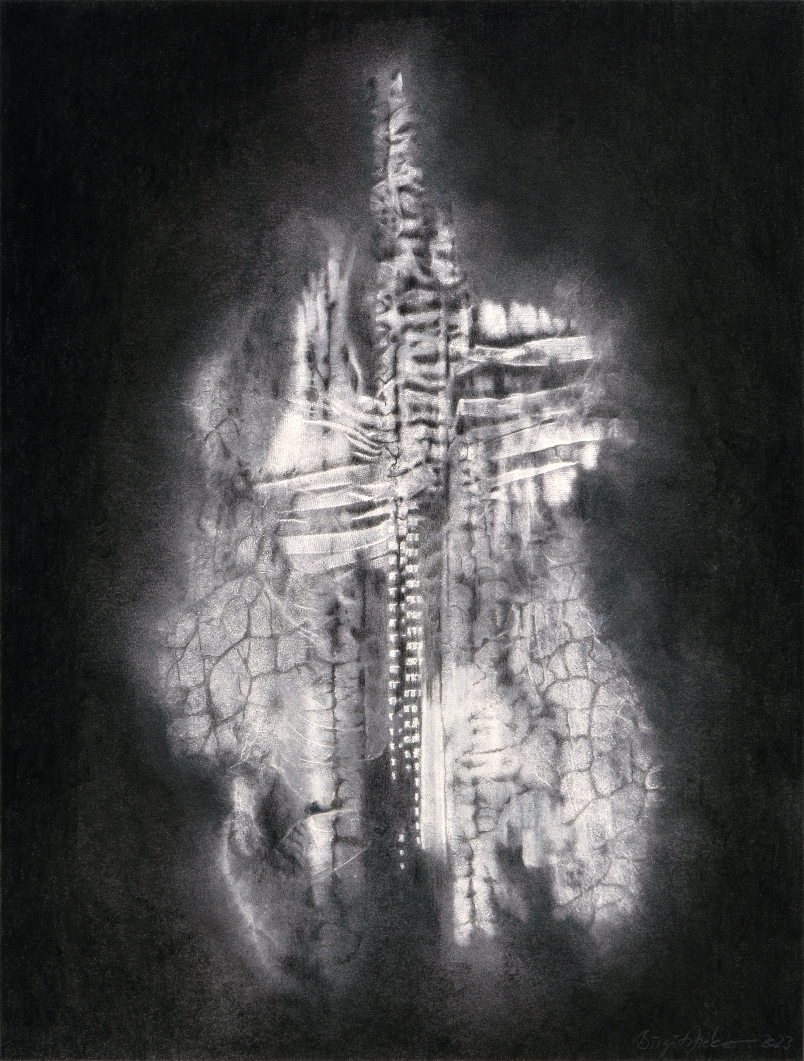 Frottage 2020/2023 by Birgit Dieker