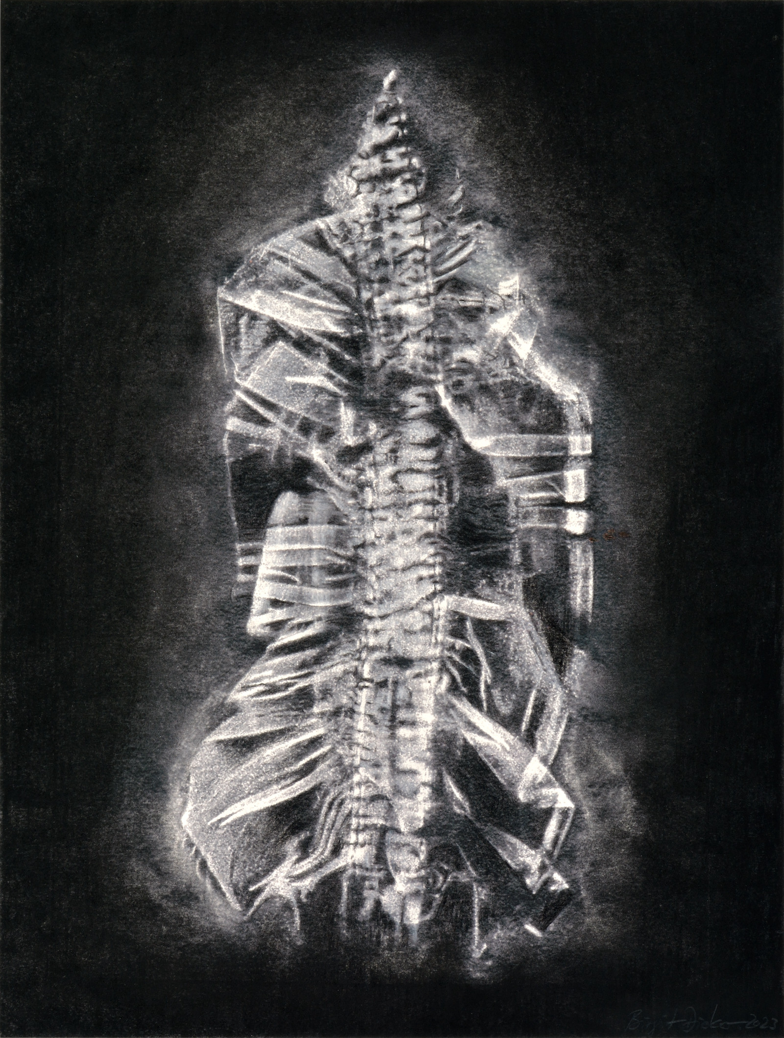 Frottage 2020/2023 by Birgit Dieker